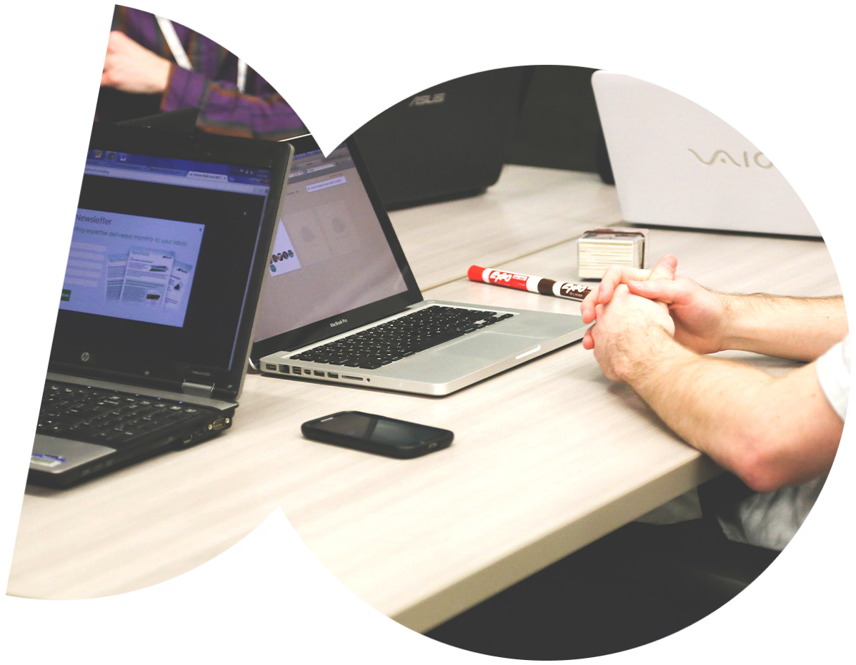 Team working in an office