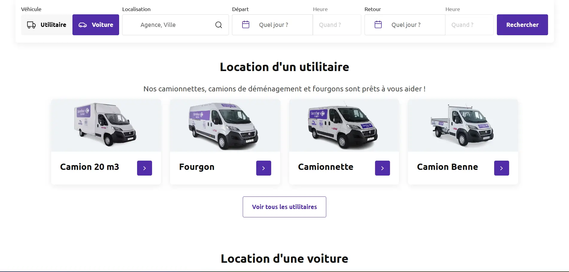 Carrefour - Car Rental Platform